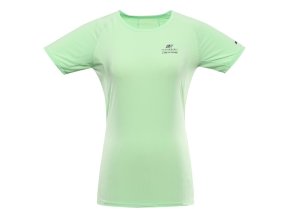 triko dámské krátké ALPINE PRO BONDA 2 s COOL DRY zelené (Velikost L)