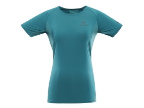 triko dámské krátké ALPINE PRO BONDA 2 s COOL DRY zelené (Velikost L)