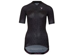 Dámský dres Silvini WD1621 Catirina (Velikost XS, Barva black-blush)