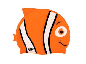 čepice plavecká dětská Acra NEMO oranžová