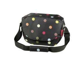 KLICKfix Taška na řidítka FUNBAG DOTS, Černá