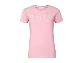 triko dámské krátké ALPINE PRO NORDA růžové (Velikost L)