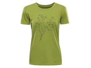triko dámské krátké ALPINE PRO TERMESA 3 světle zelené (Velikost L)