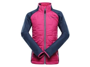 mikina dětská ALPINE PRO JORWO 2 s merinem růžová (Velikost 104-110)