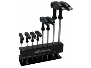 sada 8 T inbusů FORCE 2-10 mm, se stojanem