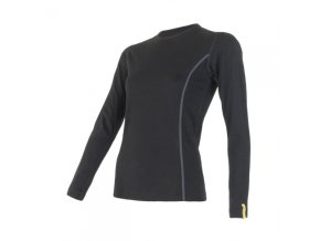 triko dlouhé dámské SENSOR MERINO ACTIVE černé