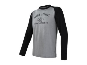 triko dlouhé pánské SENSOR MERINO ACTIVE PT ADVENTURE šedé (Velikost M)