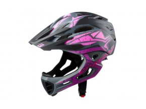 Helma CRATONI C-Maniac Pro Black/Pink/Purple Matt - M/L (56-59cm)