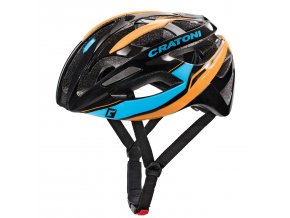 Helma CRATONI C-Breeze Black/Blue/Orange Glossy - S/M (53-56cm)