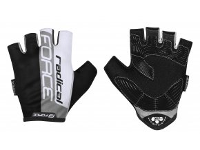 rukavice FORCE RADICAL, šedo-bílo-černé M