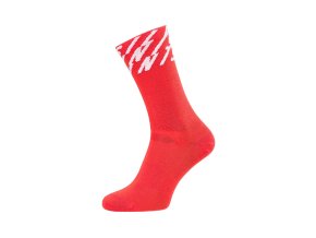 Unisex ponožky Silvini UA1634 Oglio (Velikost 36-38, Barva ruby-white)