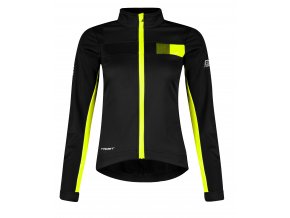 bunda F FROST LADY softshell zimní, černo-fluo