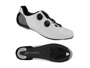 tretry FORCE ROAD WARRIOR CARBON, bílé 44