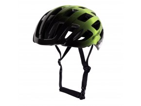 přilba FORCE HAWK, černo-fluo