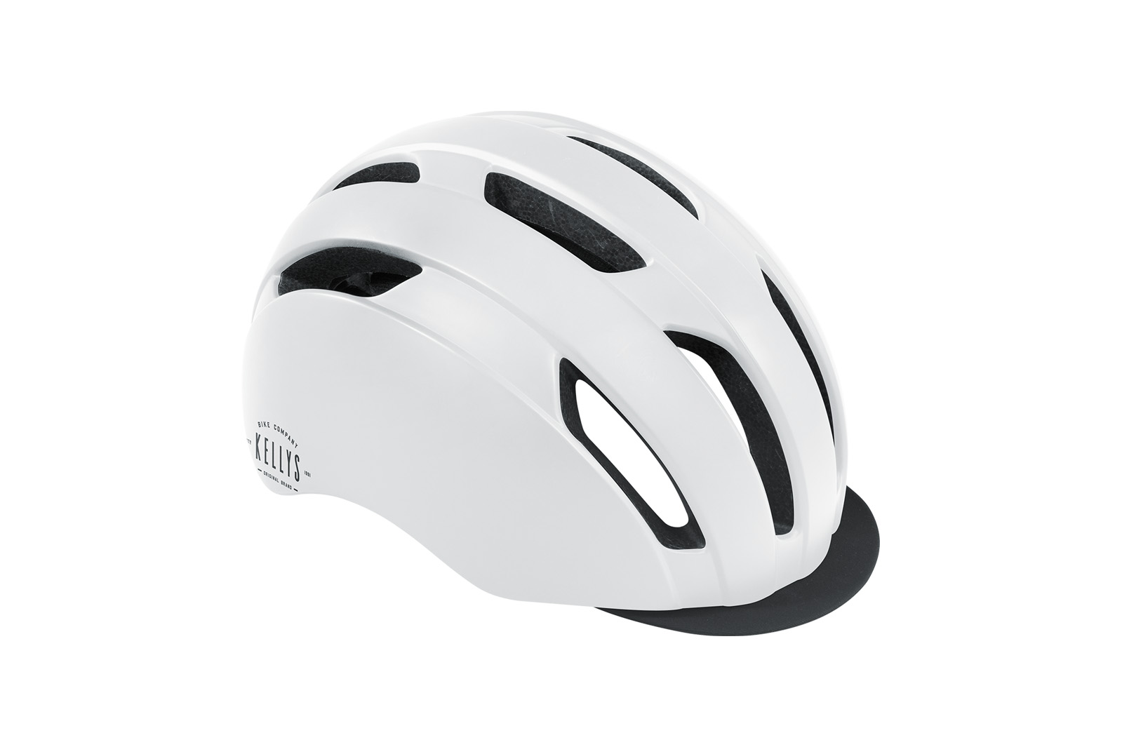 Kellys Bicycles KELLYS Přilba TOWN CAP white matt Varianta: prilba-town-cap-white-matt-m-l