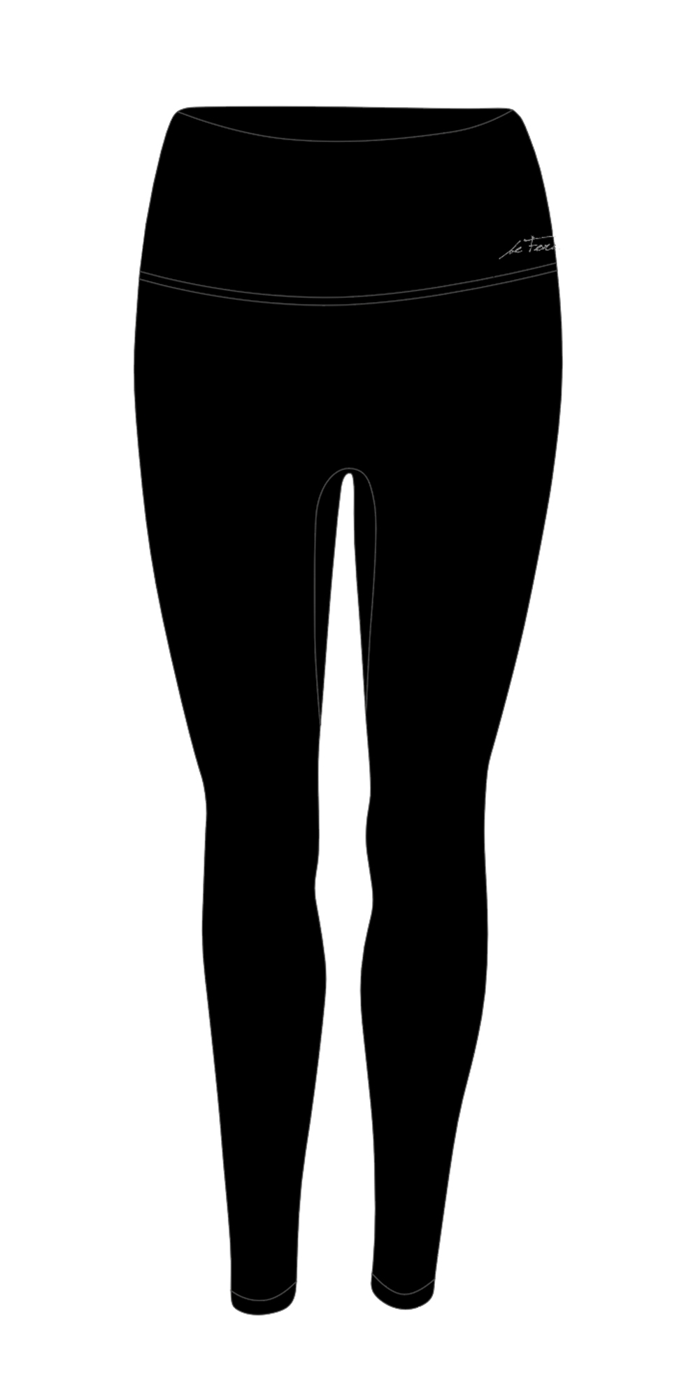 legíny FORCE SIMPLE LADY, černé Velikost.: S