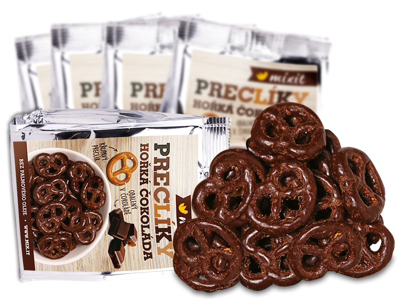 preclíky do kapsy v hořké čokoládě Mixit 5x70g