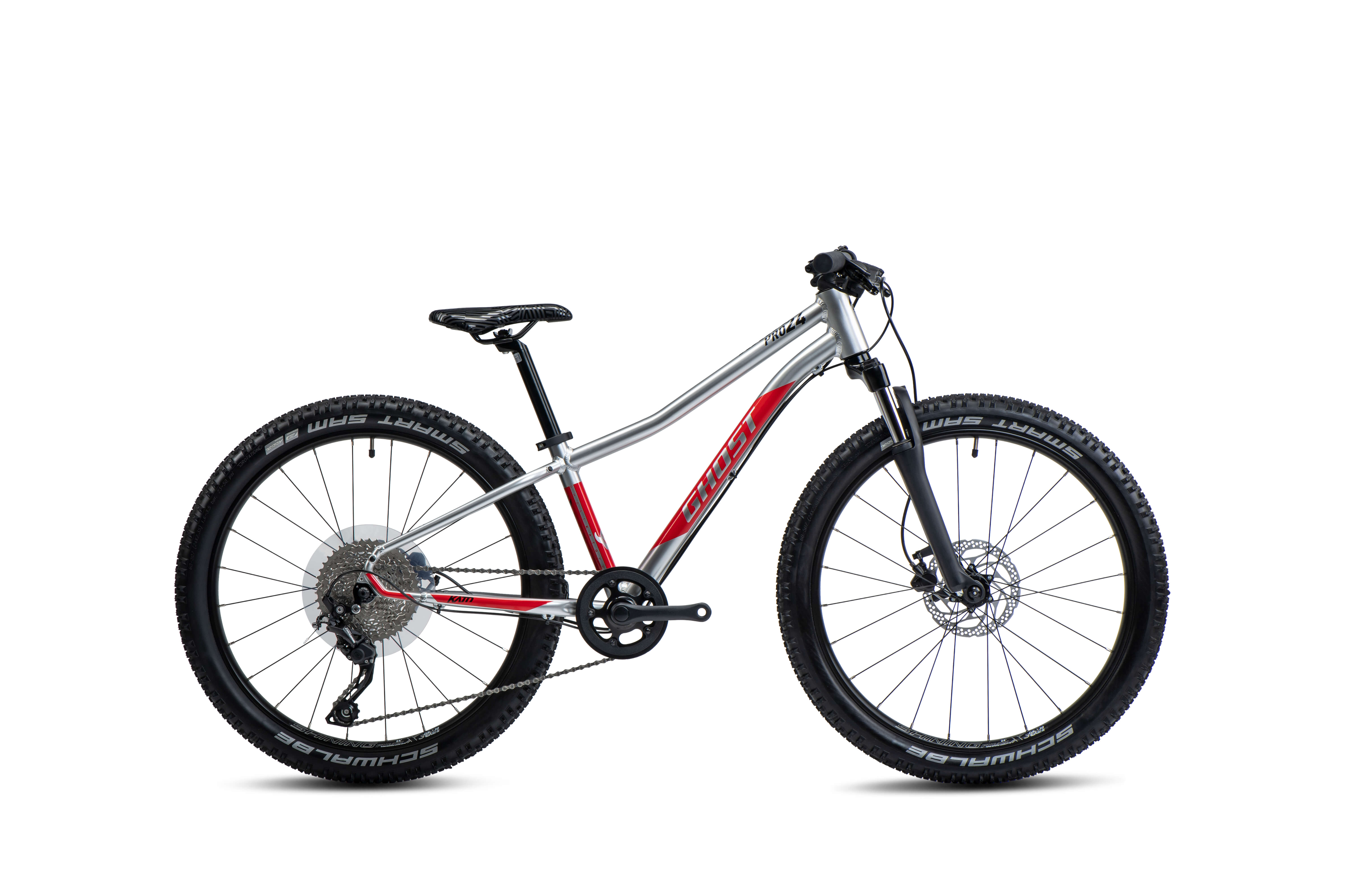 GHOST Kato 24 Pro Silver/Red Gloss