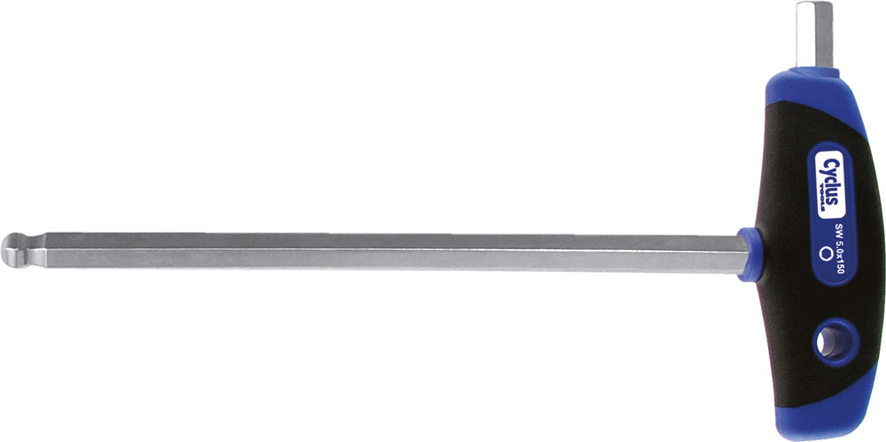CYCLUS TOOLS hexagon ball-end box spanner 8mm with 200mm blade - multicomponent T-grip