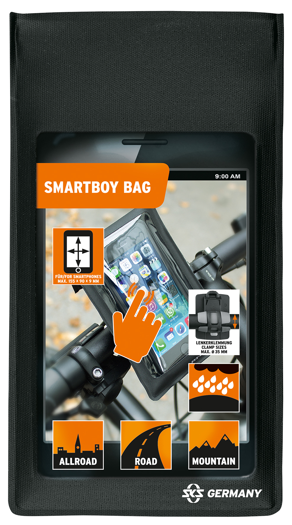 Obal na telefon SKS Smartboy XL 155x90 mm, bez držáku