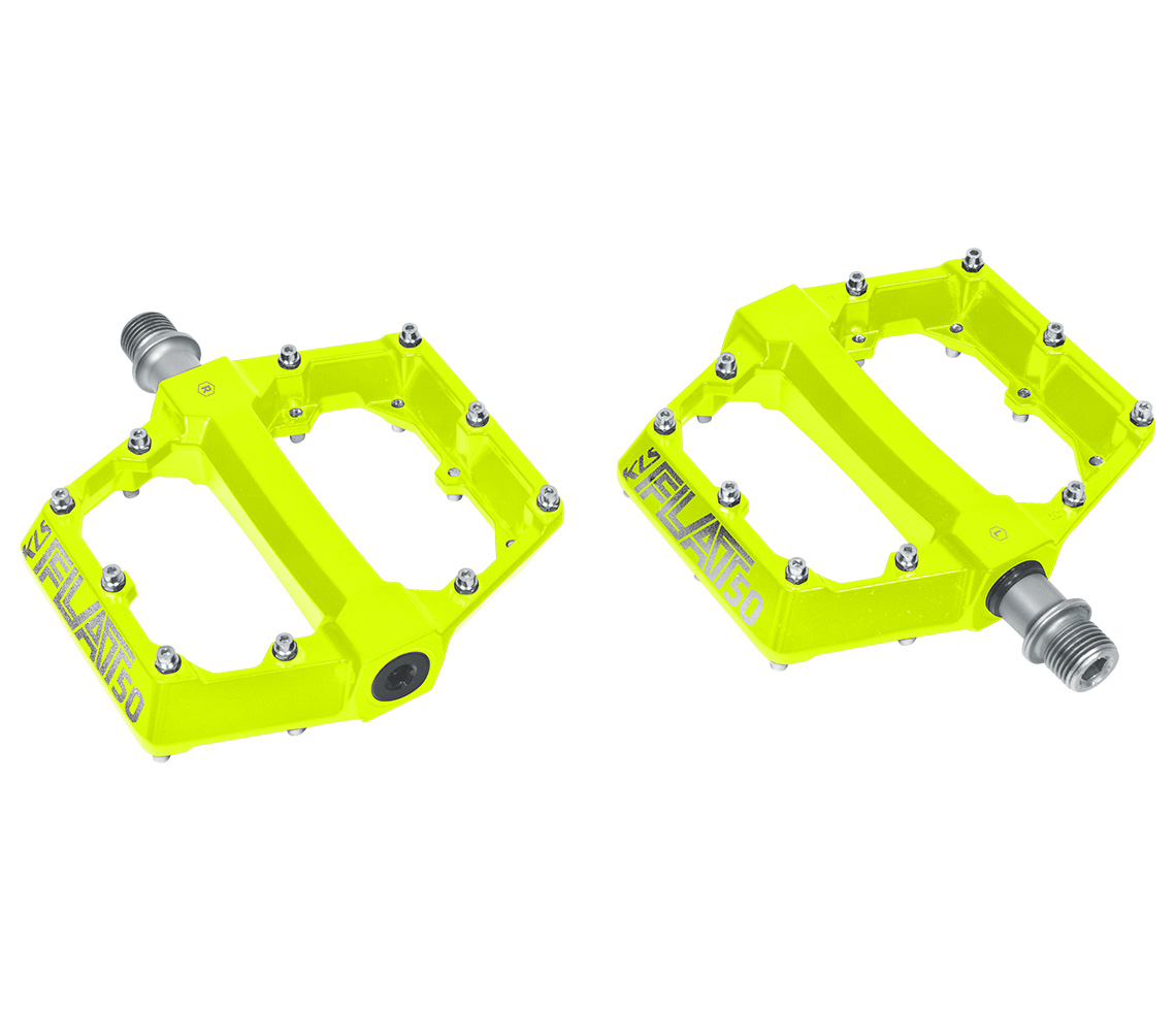 Kellys Bicycles KELLYS Pedál KLS FLAT 50 lime Varianta: pedal-kls-flat-50-lime