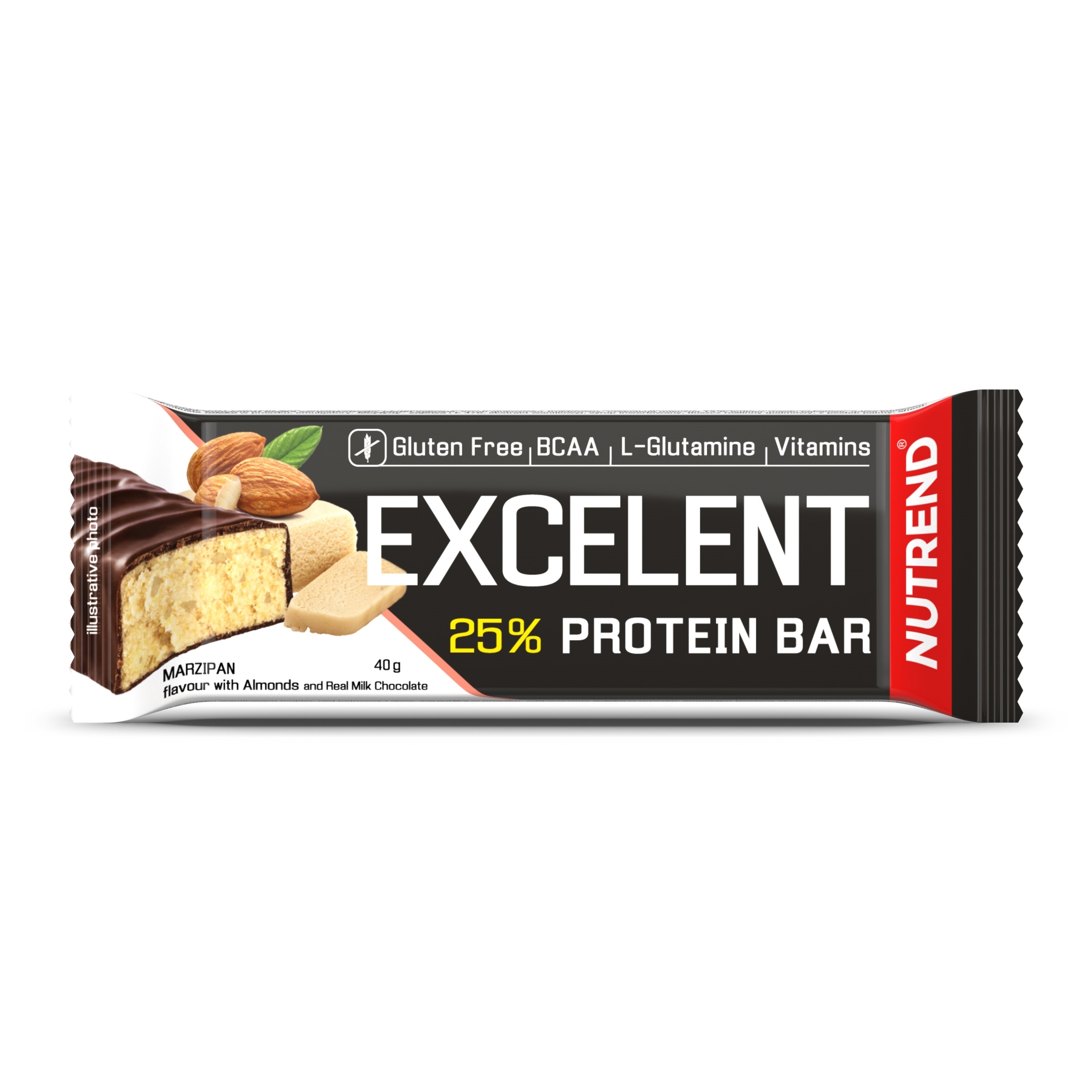 Nutrend tyčinka EXCELENT 40g marcipánová s mandlemi