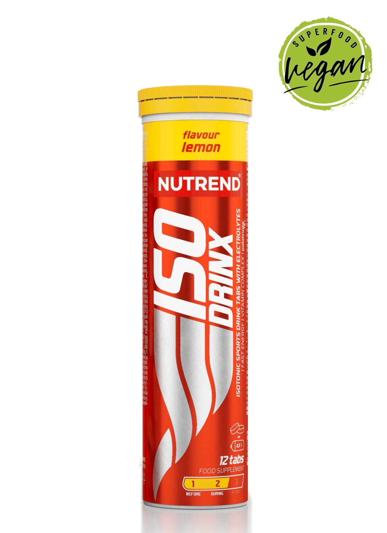 Nutrend ISODRINX TABS, citron, tuba obsahuje 12 tablet