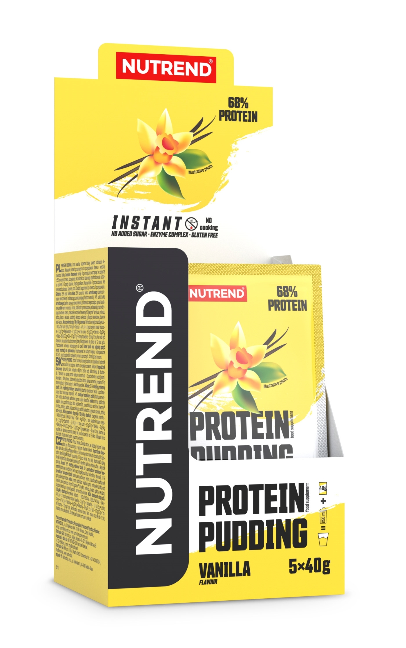 Nutrend PROTEIN Pudding 5x 40 g, vanilka