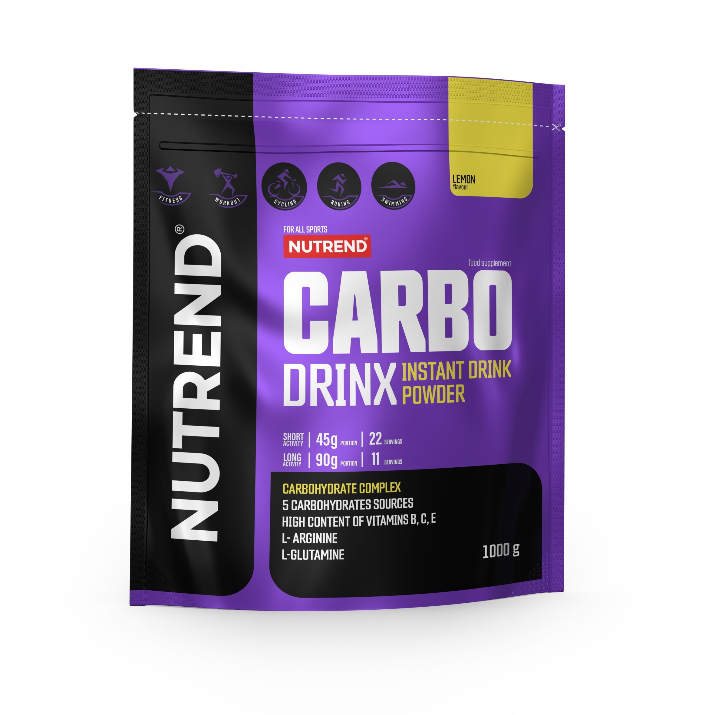 Nutrend CARBODRINX sáček 1000 g citron
