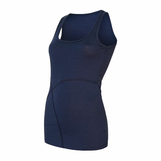 tílko dámské SENSOR MERINO ACTIVE deep blue Velikost.: XL