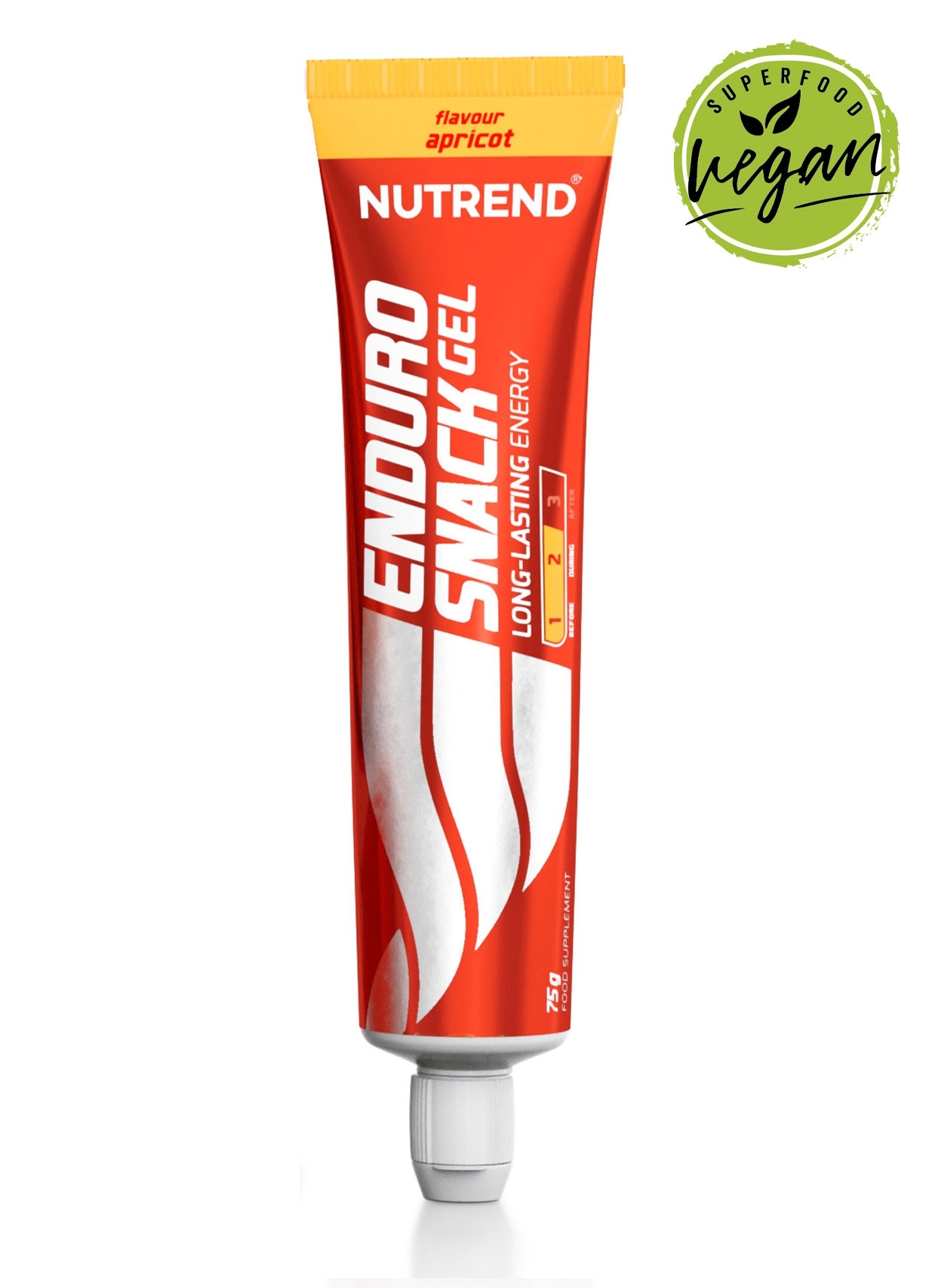 Nutrend ENDUROSNACK gel, tuba, 75g meruňka