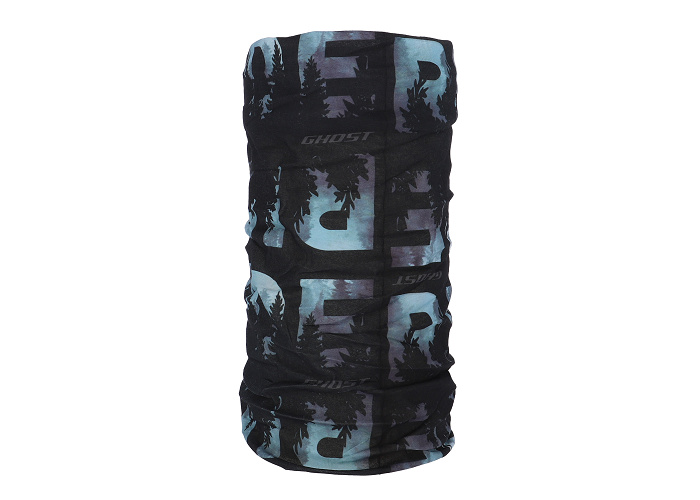 Multifunkční šátek GHOST RIDE Black/Ice Blue