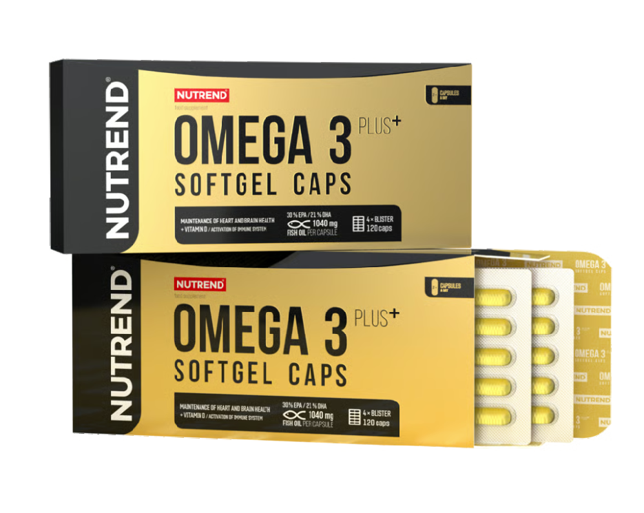 tablety Nutrend OMEGA 3 PLUS SOFTGEL 120tablet