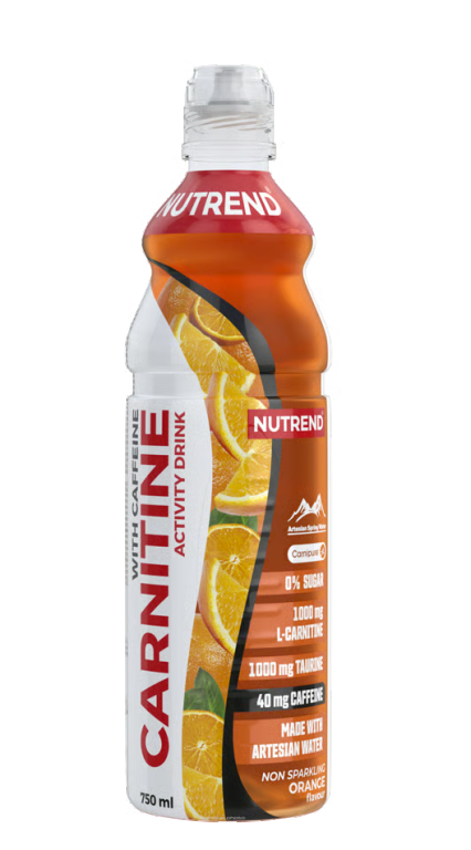 nápoj Nutrend CARNITINE with caffeine 750ml POMERANČ