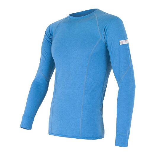 triko dlouhé pánské SENSOR MERINO ACTIVE modré Velikost.: L