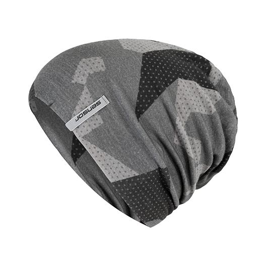 čepice SENSOR MERINO IMPRESS černá/camo Velikost.: L