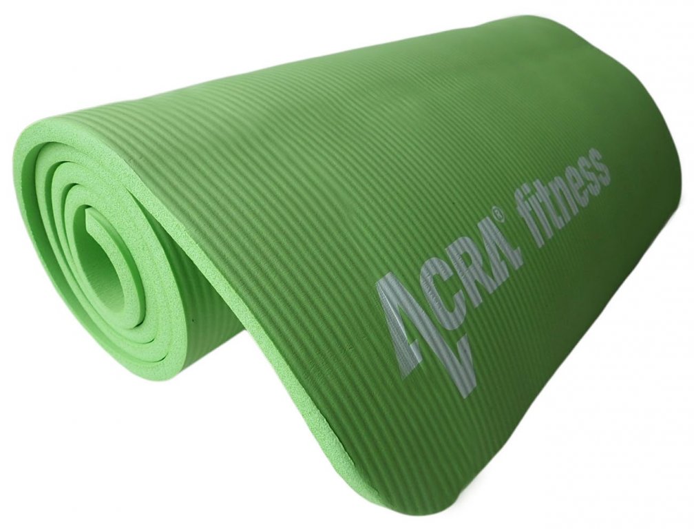 Acra karimatka fitness 183x60x1,2cm zelená