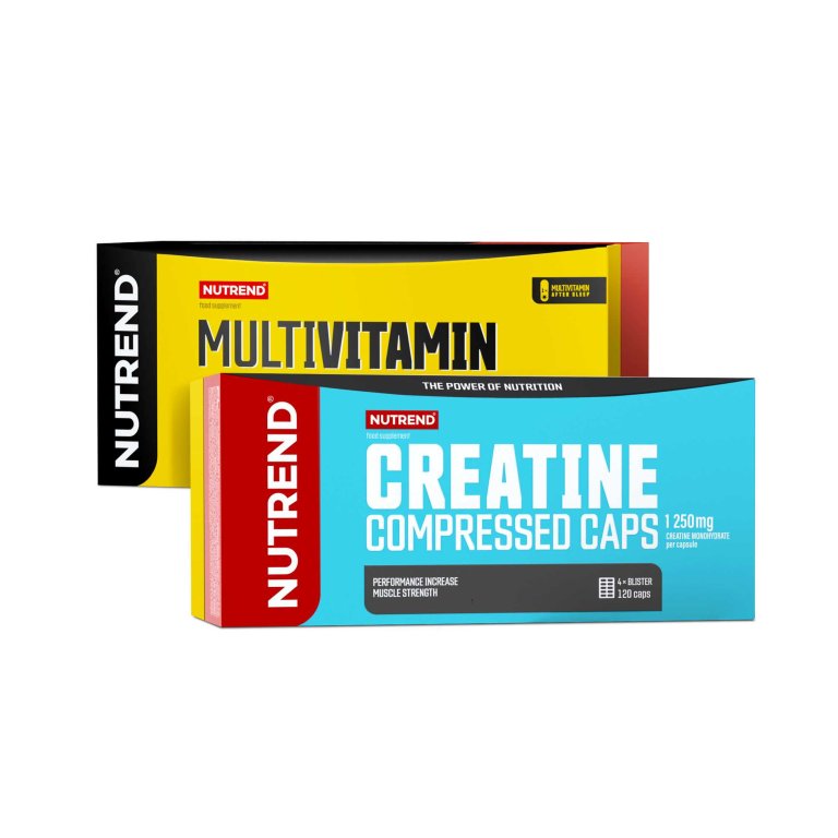 vánoční sada tablety Nutrend MULTIVITAMIN COMPRESSED 60tablet+Creatine Compresse
