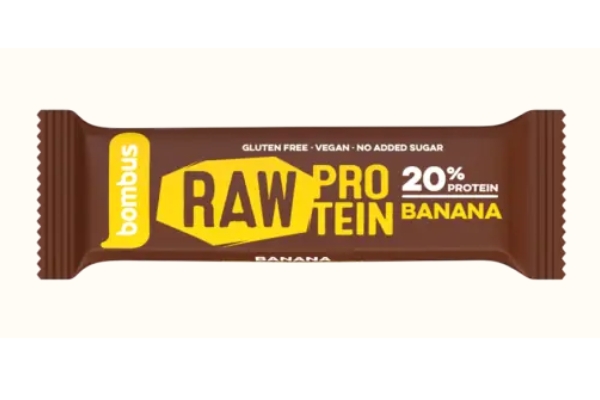 tyčinka Bombus Raw Protein 20% 50g banán