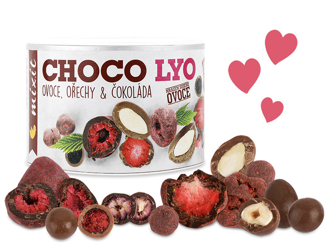 křupavé ovoce a ořechy v čokoládě Mixit 180g