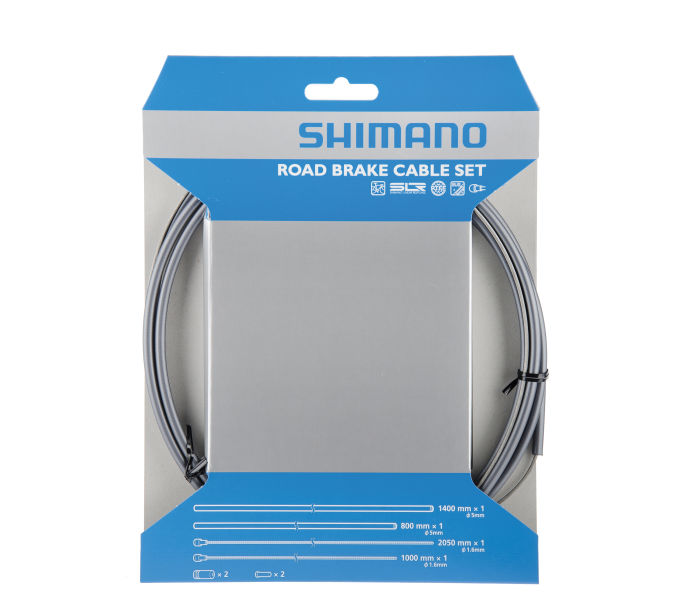 Shimano-servis bowdeny+lanka Shimano set 1.6 x 1000/2050mm, 800/1400mm šedý