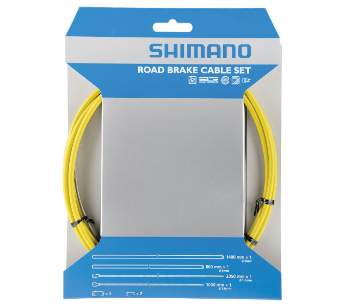 Shimano-servis bowdeny+lanka Shimano set 1.6 x 1000/2050mm, 800/1400mm žlutý