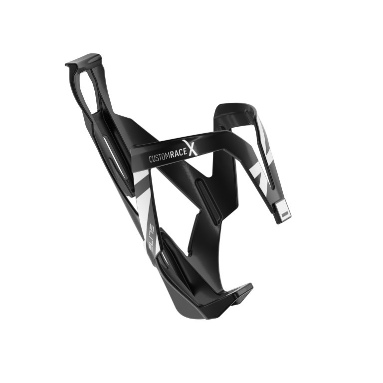 košík ELITE Custom Race X lesklý černo-bílý