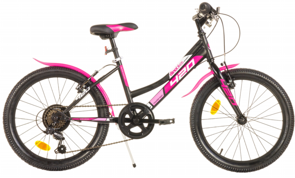 Dino bikes kolo 20" Dino juniorské růžovo černé