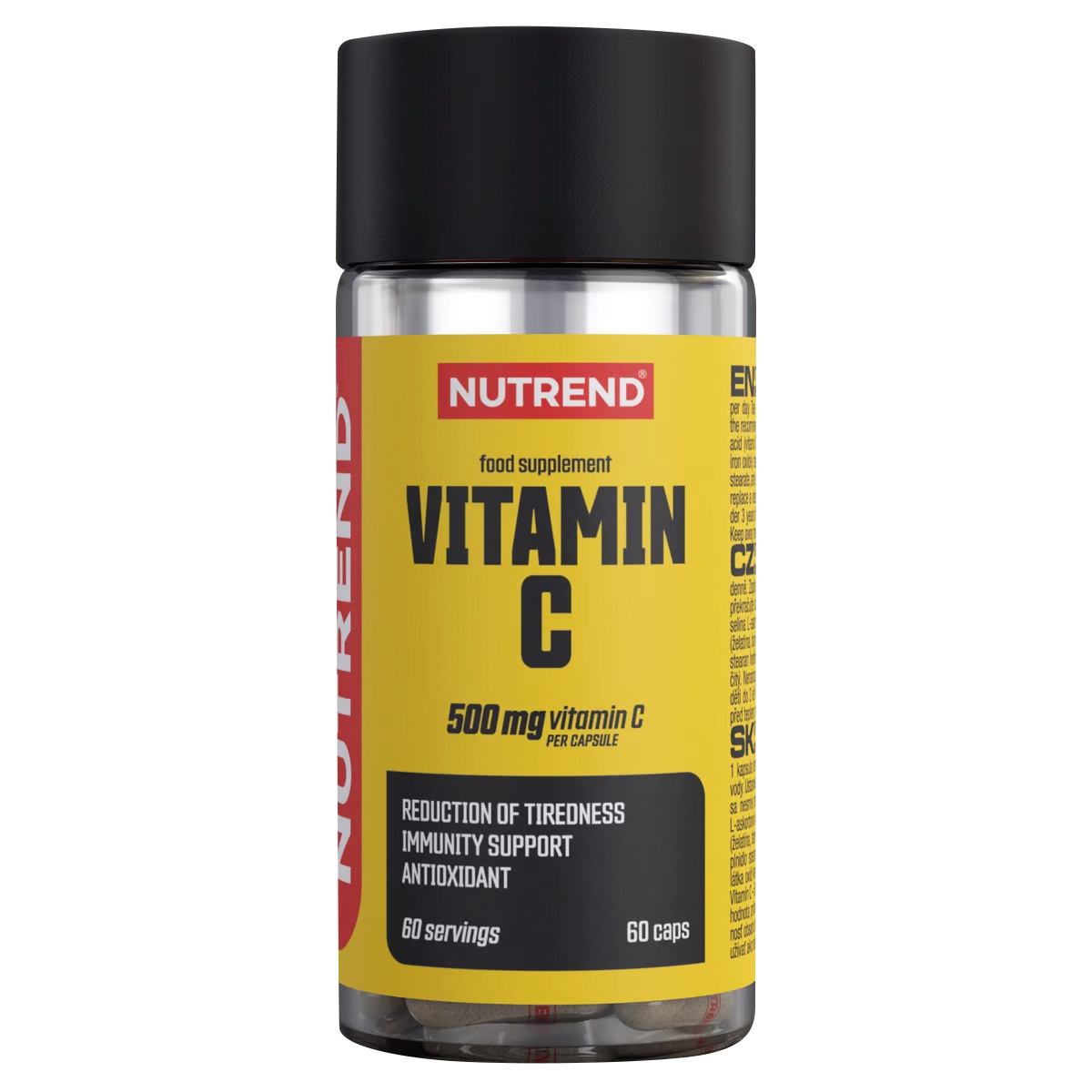 Nutrend Vitamin C 500 mg, 60 kapslí