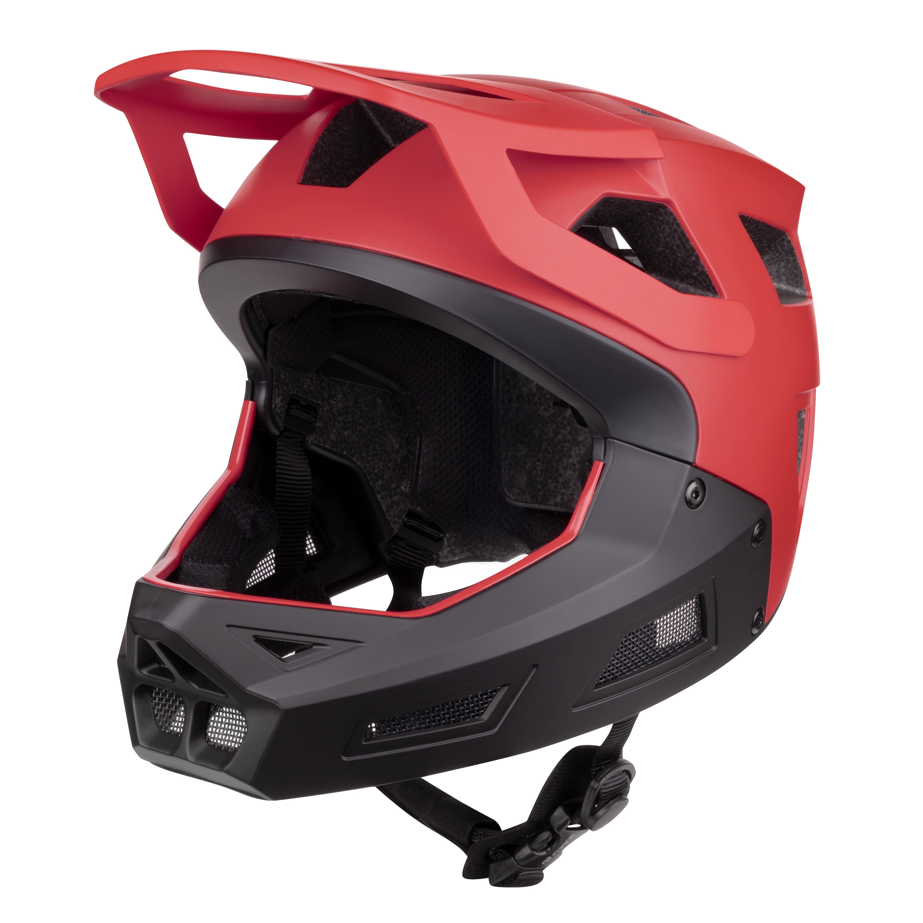 přilba FORCE DROP downhill, červeno-černá Varianta: L-XL