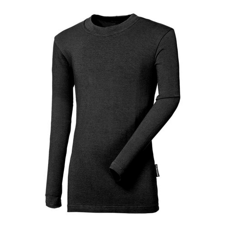 triko dlouhé dětské Progress BAMBUS LS ORIGINAL černé Velikost.: 128/1