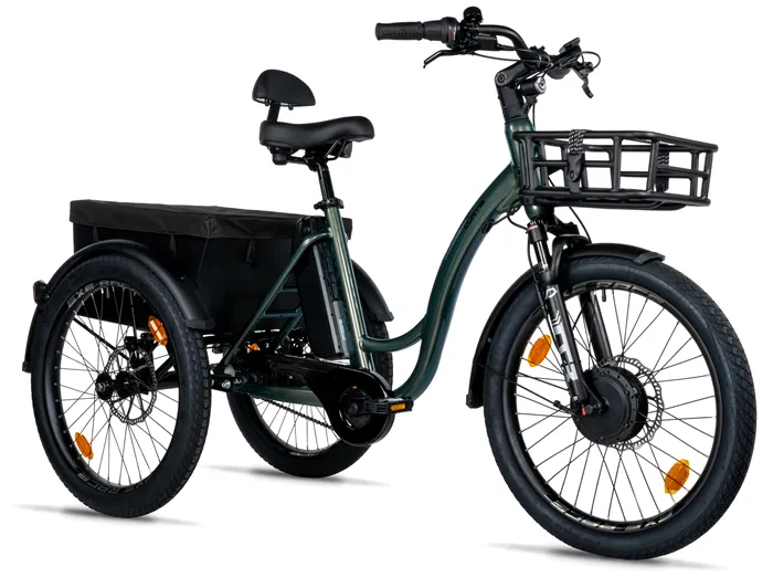 Leader Fox CARGO - TRICYCLE CURTIS, FRONT MOTOR, GREEN BOTTLE