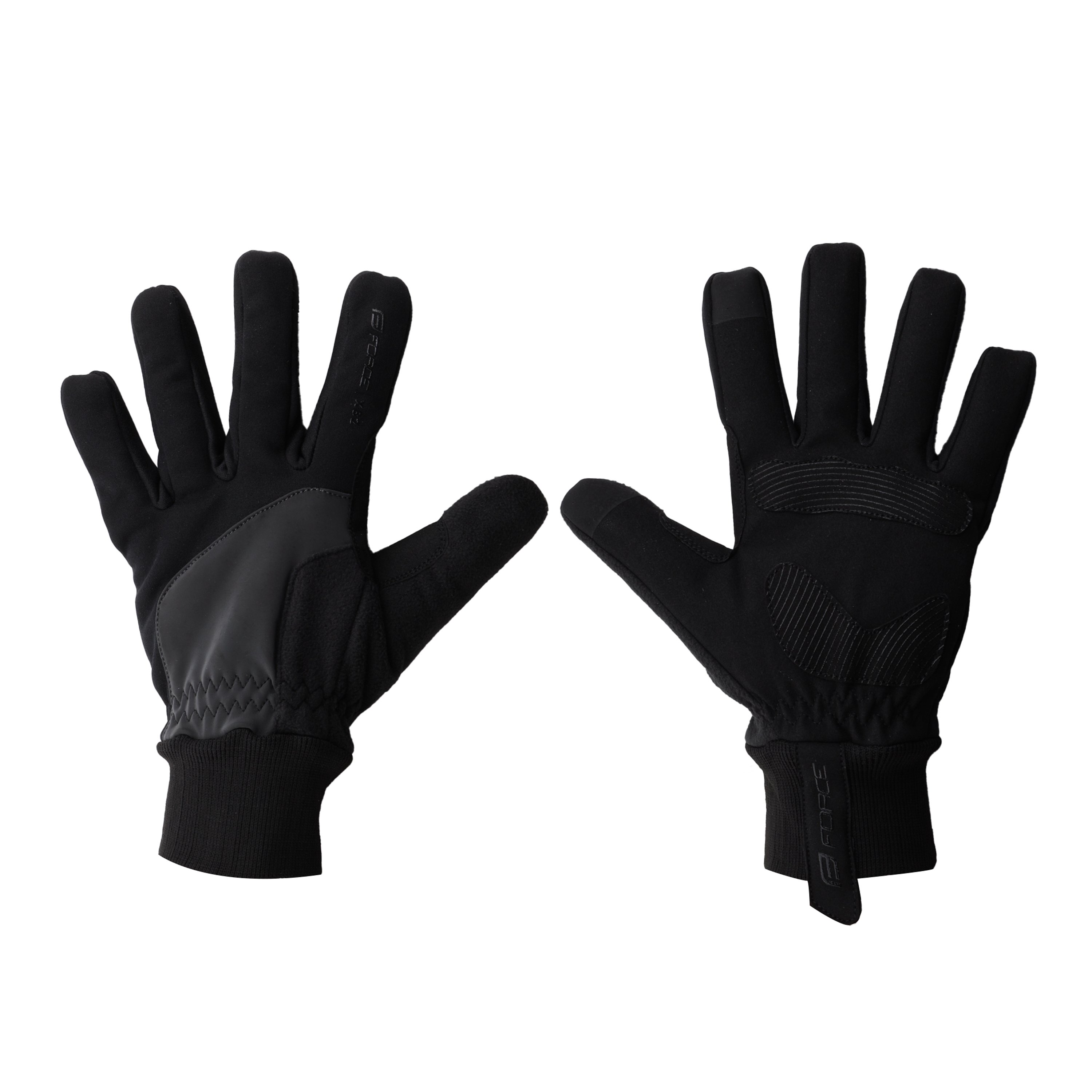 rukavice FORCE X82, černé Varianta: 3XL