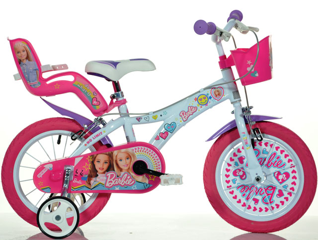 Dino bikes kolo 14" Dino BARBIE bílo/růžové